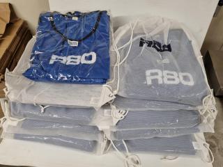 100x R80 Blue Mesh Training Bibs, Size XXL