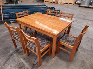 Stylish Macrocarpa Cafe Table and Chairs Set