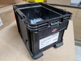 Bin of Wurth 3.5x16mm CSK Poxi Hingefix ZP Screws, Bulk Lot.