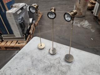 3 Vintage Tabletop Lamps