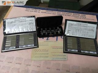 3x Metal Surface Roughness Comparator & Thread Parallel Sets