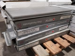 24x Porcelain Tiles, 300x600mm Size