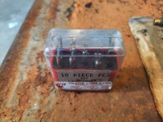 Partial Set of 3 Flute Centrecut Milling Cutters