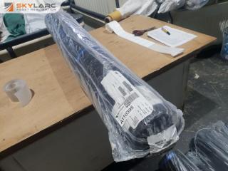 Roll of Black Damask Fabric