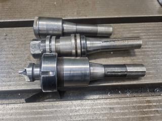 3 x R8 Spindle Taper Tool Holders