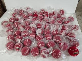 71x R80 Weighted Red Tennis / Cricket Balls, New