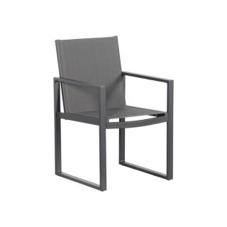 4 Seasons Aluminum Costa Dining Chair - Charcoal