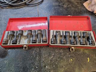 2x INHEX Sets, 1/2" Drive, Metric & Imperial Sizes