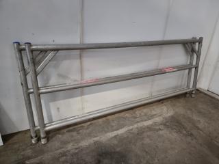 2 Oldfields Aluminium Scaffolding Tower Guard Rails - 2.5 Metre Wide