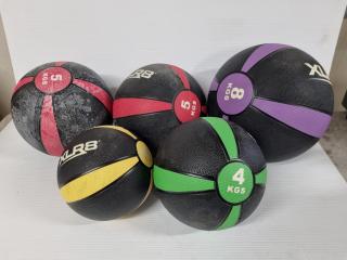 5x Assorted XLR8 Medicine Balls