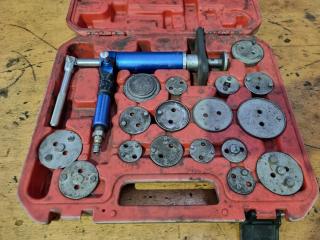 T&E Tools 18-Piece Pneumatic Rear Disk Caliper Tool Set