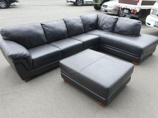 Lazboy Leather Corner Suite and Stool