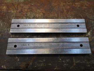 Pair of 200mm Hardened Steel Mill Parallels