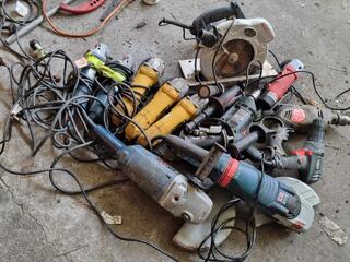 12x Assorted Faulty Power Tools, Parts use only!