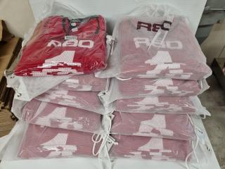 150x R80 Red Numbered Bibs, Size XL