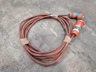 13 Meter 32Amp 500V 50Hz 3 Phase Extension Lead