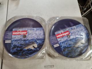 Heiniger Coarse & Fine 368mm Abrasive Emery Cloth Disks, 10x Disks