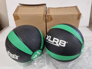 2x XLR8 4kg Medicine Balls, New