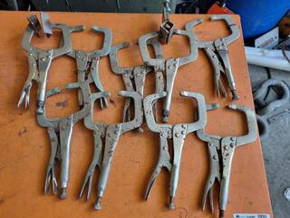 9x Locking C-Clamps