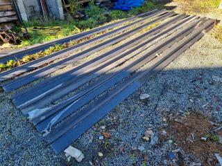 7x 6-Metre Coloured Steel Roof Ridge Caping Lengths