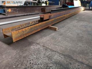 4x Assorted Industrial Steel I-beam & U-Beam
