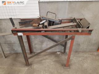 Metal Work Stand and Contents of Steel