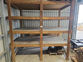 Wooden Workshop Shelving