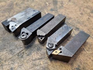 5x Indexable Lathe Turning Tools