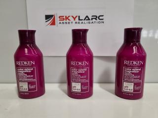 3 Bottles of Redken Color Extend Magnetics Shampoo