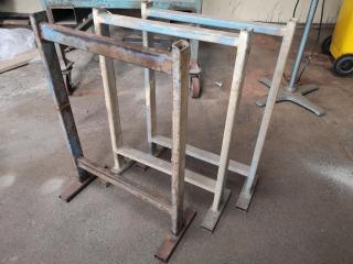 3x Workshop Material Support Horses Stands