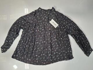 Lollys Laundry Cara Shirt - 18 Washed Black - Size L