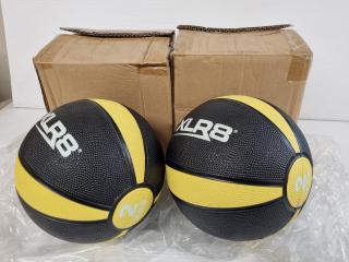 2x XLR8 2kg Medicine Balls, New