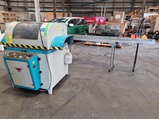 Yilmaz ACK 550 Upvut Saw w/ 7-metre side roller conveyors