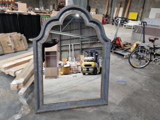 Antiqued Retro Steam Punk Inspired Galvanised Steel Wall Mirror 