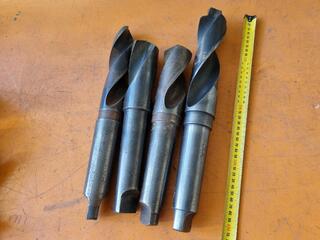 4x Morse Taper No.5 Shank Drills