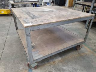Mobile Table Workbench Trolley