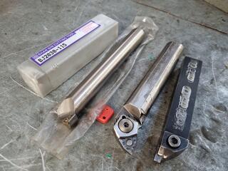 3x Assorted Lathe Boring Bars & Turning Tool
