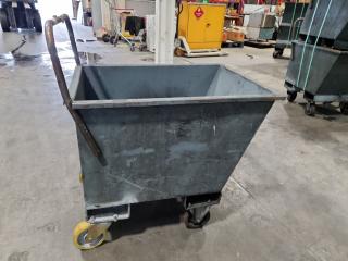 Heavy Duty Steel Scrap Material Bin Trolley