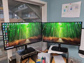 2x AOC 24" IPS LCD Full HD Monitors