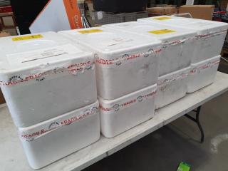8 Polystyrene Produce Containers 