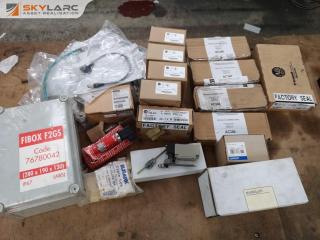 Assorted Lot of Industrial Electronic Components, Clamps, Mounts, & More