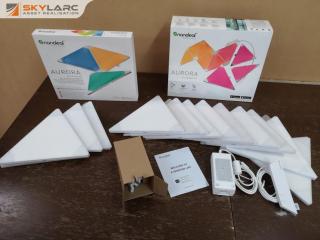Nanoleaf Aurora Smarter Kit LED Lighting Kit w/ Expansion Pack, New