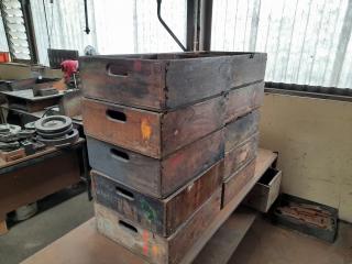 10 x Wooden Storage Boxes/Crates