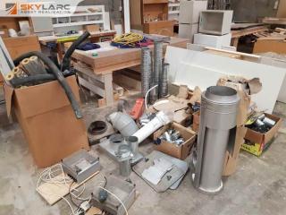 Large Lot of HVAC Ducting and Accessories