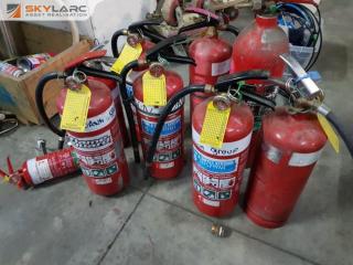 9 x Fire Extinguishers
