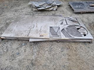 Assortment of Partial Plate Aluminium Sheets 