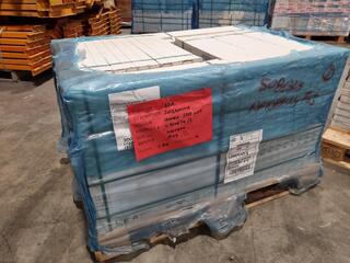 128x Rectified Porcelain 600x600mm Tiles