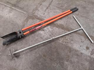 2x Post Hole Digging Tools
