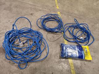 4x 15A Single Phase Workshop Extension Power Leads Cords
