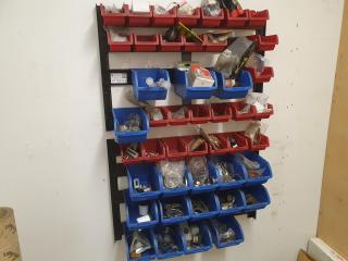 Wall Mounted Storage Bin System